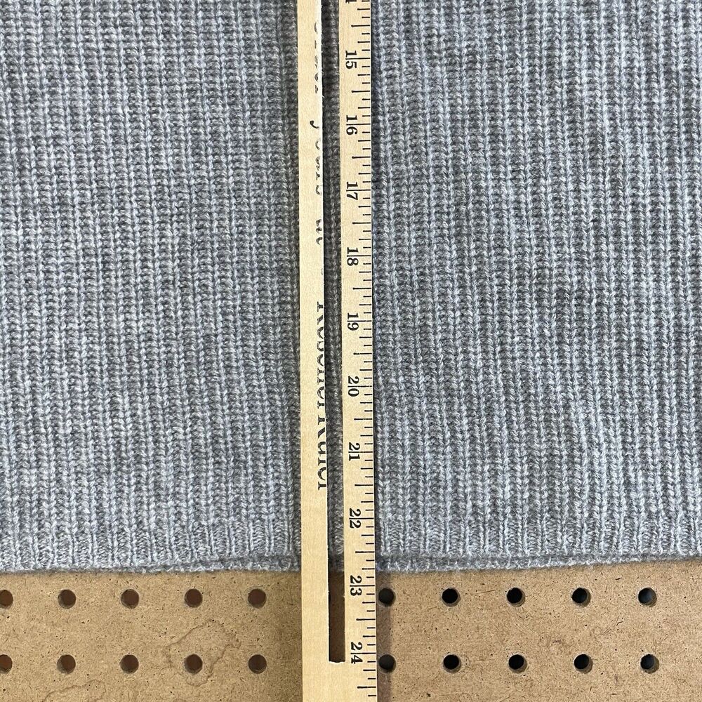 NWOT Jenni Kayne Sweater Womens Large Gray Pure Cashmere Fisherman Crewneck Knit - Picture 8 of 8